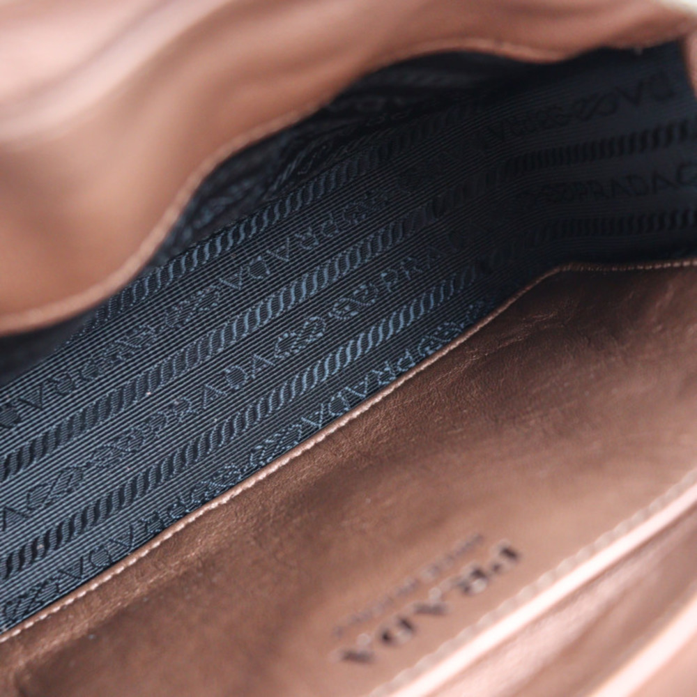 Prada Python Pink Leather Shoulder Chain Bag Impu… - image 7